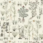 Schumacher RF417CS70 Herbier White fabric swatch