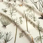Schumacher RF417CS70 Herbier White fabric swatch