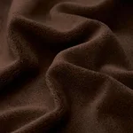 Schumacher 80475 Hermine Virgin Wool Chocolate fabric swatch