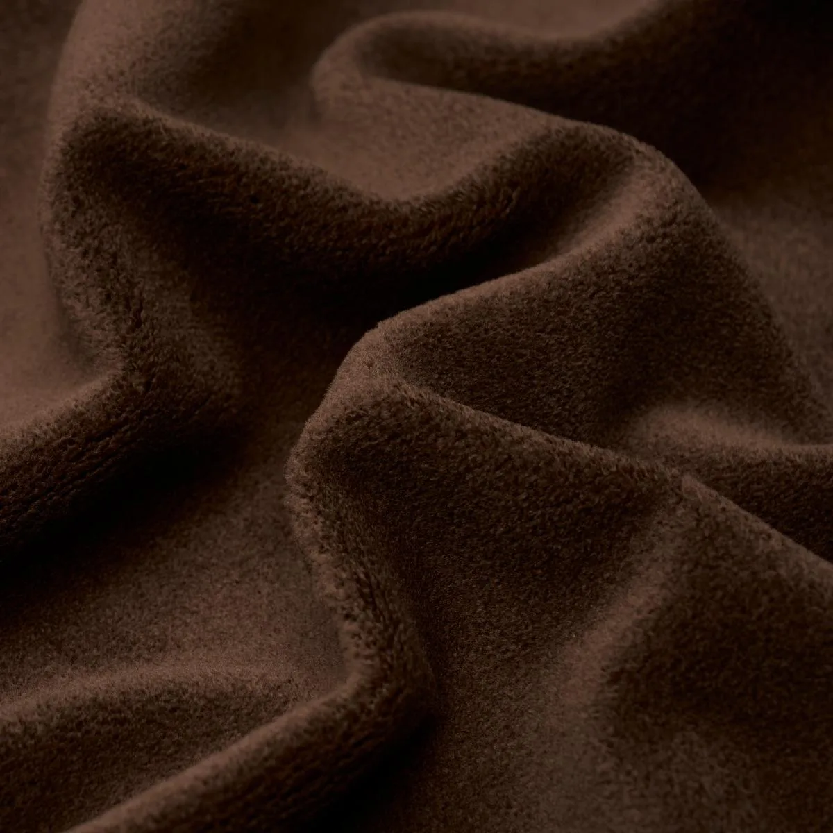 Schumacher 80475 Hermine Virgin Wool Chocolate fabric swatch