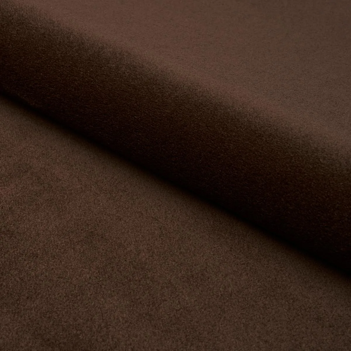 Schumacher 80475 Hermine Virgin Wool Chocolate fabric swatch