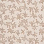 Schumacher 83813 Hibiscus Mistral Sand fabric swatch