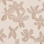 Schumacher 83813 Hibiscus Mistral Sand fabric swatch