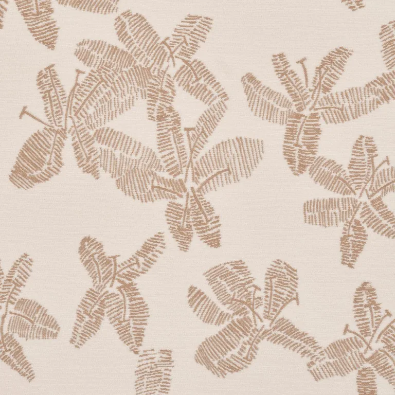 Schumacher 83813 Hibiscus Mistral Sand fabric swatch
