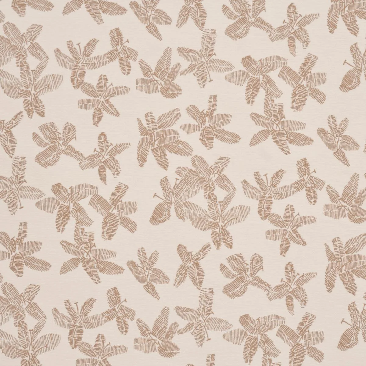 Schumacher 83813 Hibiscus Mistral Sand fabric swatch