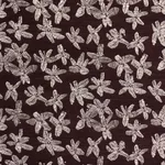 Schumacher 83811 Hibiscus Plum fabric swatch