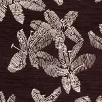 Schumacher 83811 Hibiscus Plum fabric swatch