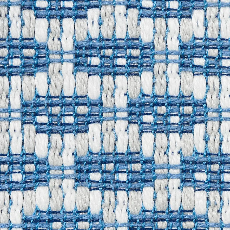 Schumacher 76651 Hickox Indoor/Outdoor Blue fabric swatch