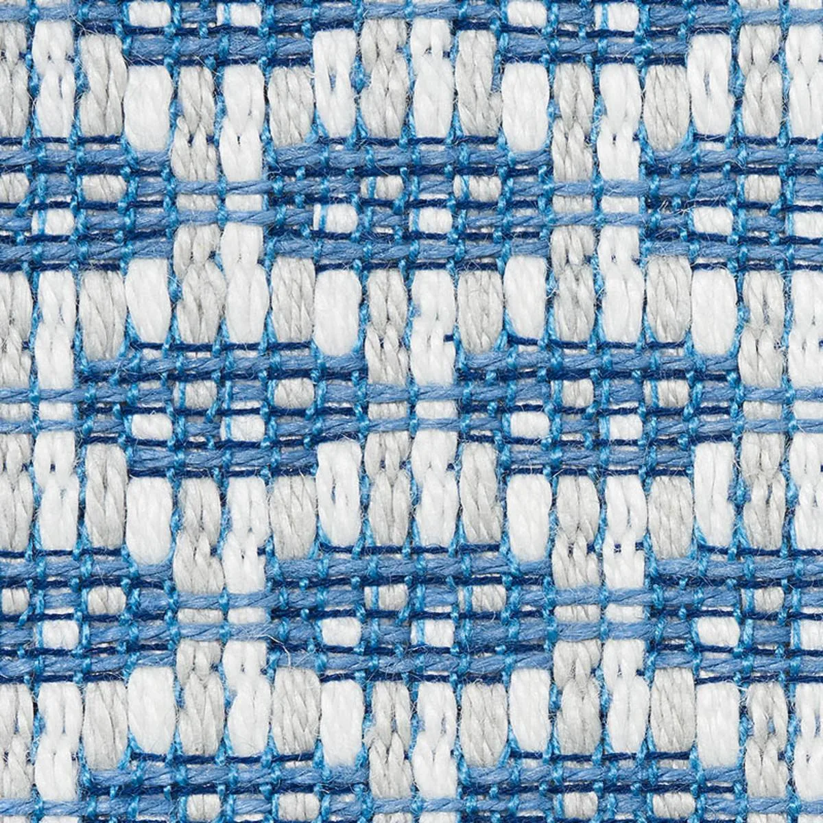Schumacher 76651 Hickox Indoor/Outdoor Blue fabric swatch