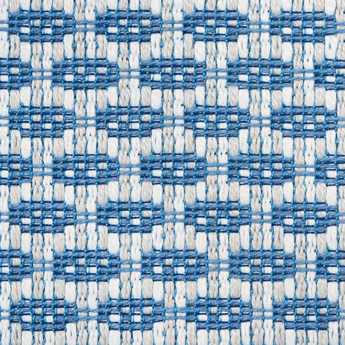 Schumacher 76651 Hickox Indoor/Outdoor Blue fabric swatch
