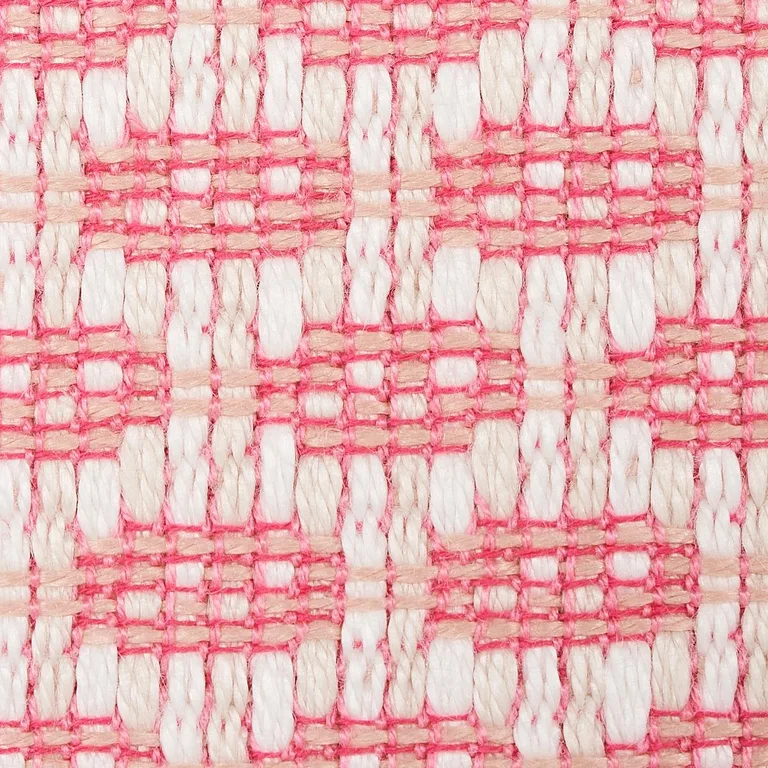 Schumacher 76655 Hickox Indoor/Outdoor Coral fabric swatch