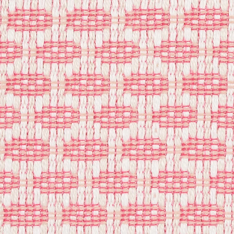 Schumacher 76655 Hickox Indoor/Outdoor Coral fabric swatch