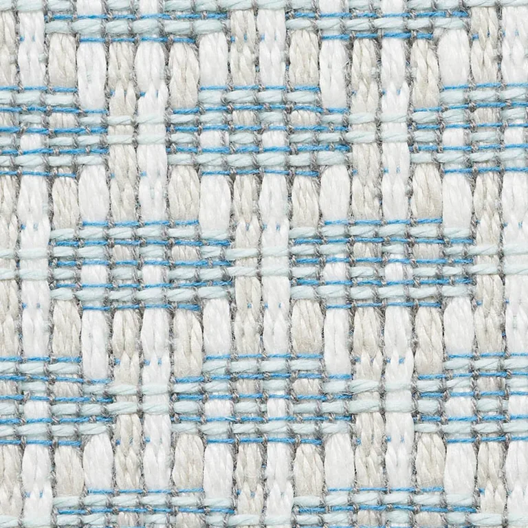 Schumacher 76650 Hickox Indoor/Outdoor Sky fabric swatch