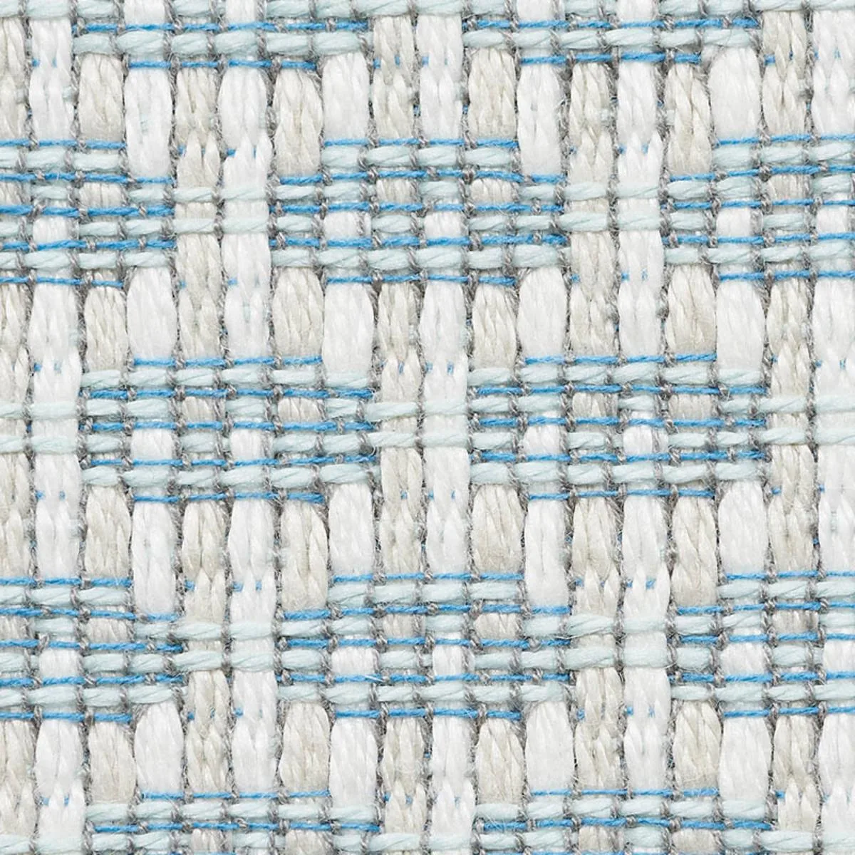 Schumacher 76650 Hickox Indoor/Outdoor Sky fabric swatch
