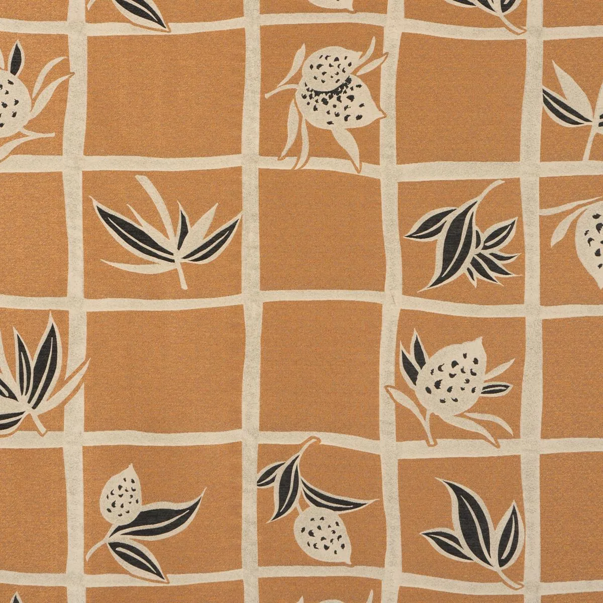 Schumacher 86902 High Line Cuivre fabric swatch
