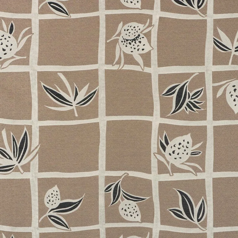 Schumacher 86900 High Line Metallic Brown fabric swatch