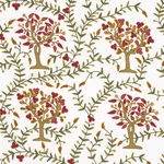 Schumacher 3415000 Highgrove Tree Crewel Mulberry fabric swatch
