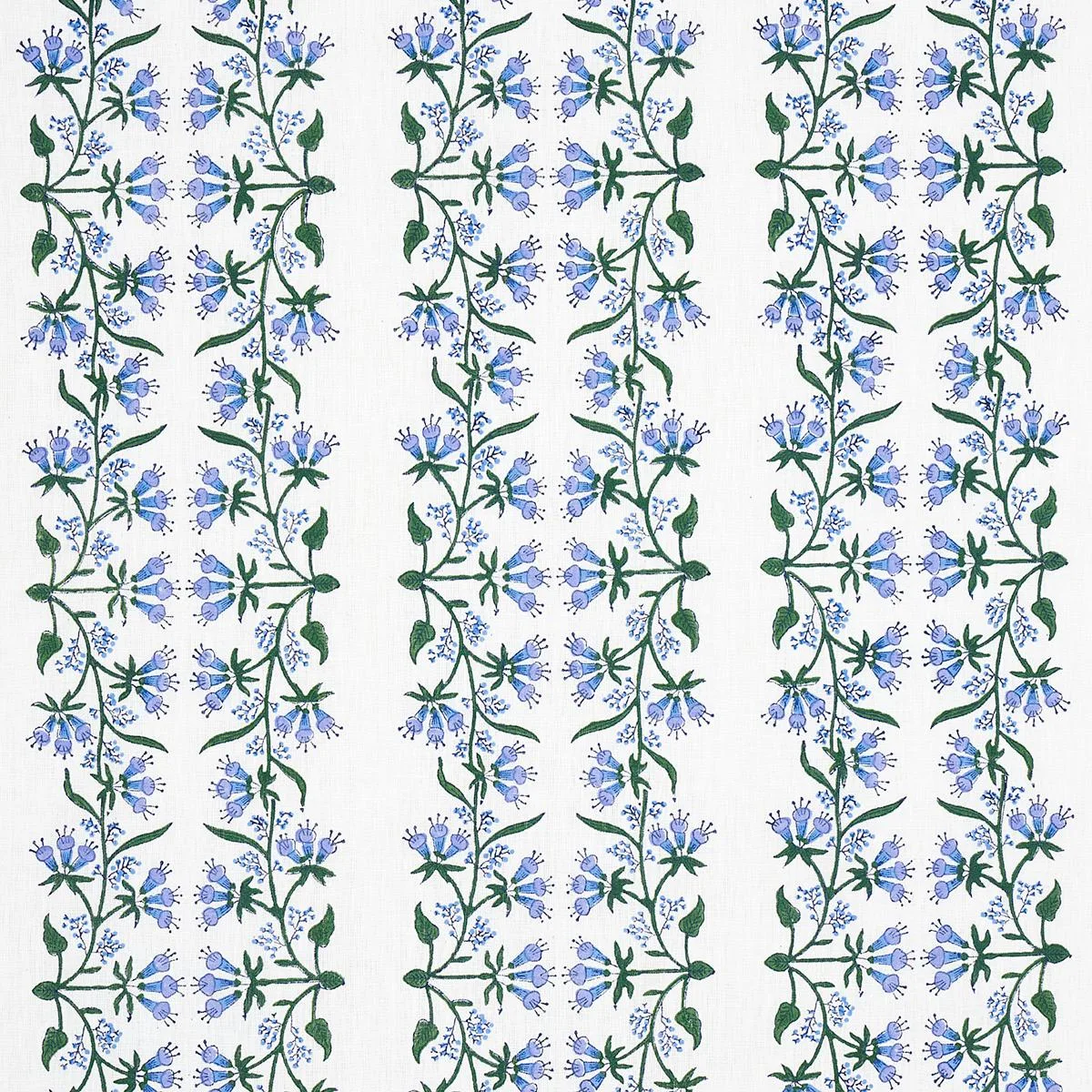 Schumacher 180691 Himalaya Hand-Block Print Lilac fabric swatch