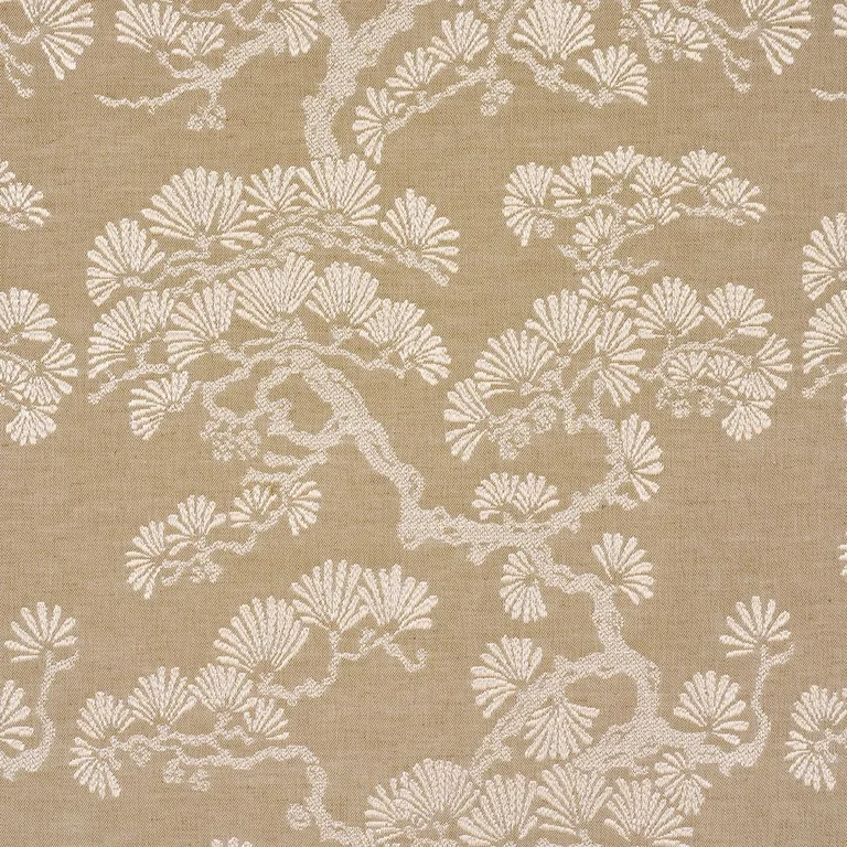 Schumacher 86532 Hinata Neutral fabric swatch