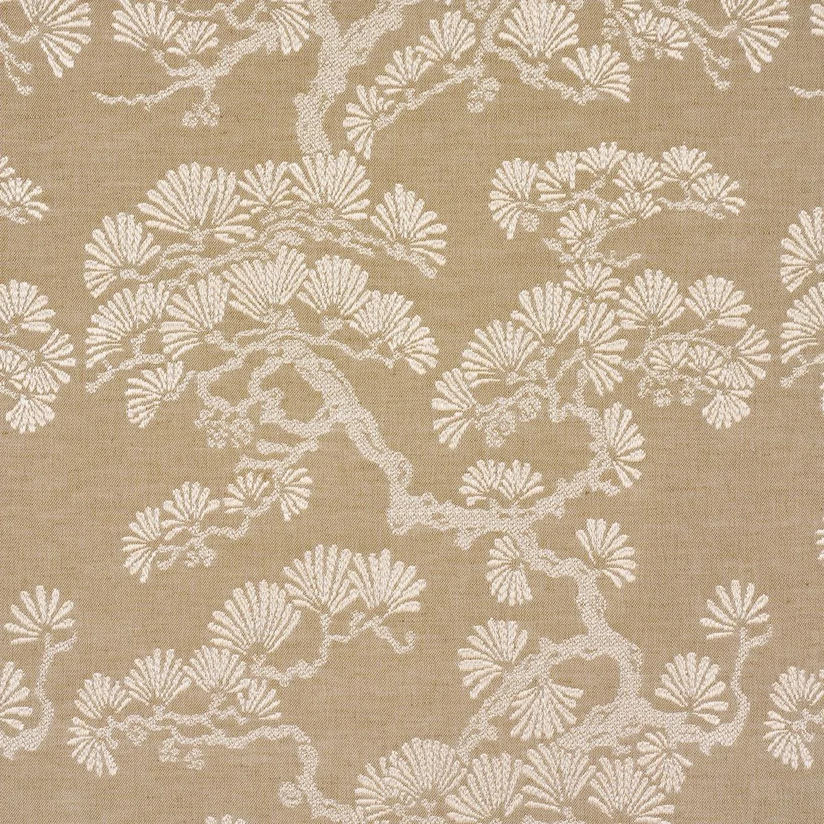 Schumacher 86532 Hinata Neutral fabric swatch