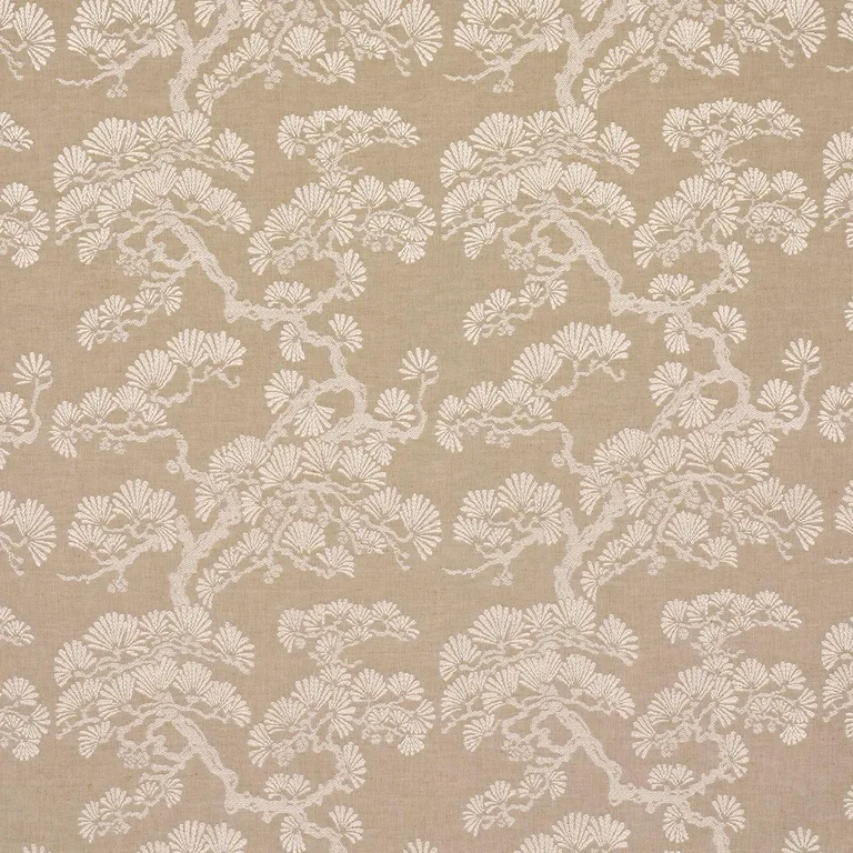 Schumacher 86532 Hinata Neutral fabric swatch