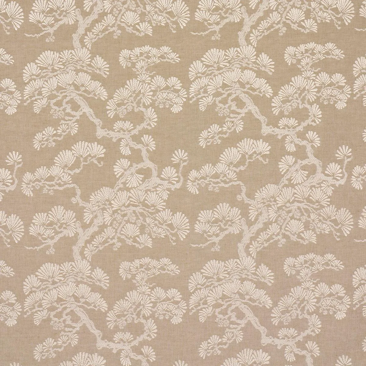 Schumacher 86532 Hinata Neutral fabric swatch
