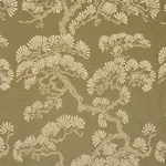 Schumacher 86531 Hinata Olive fabric swatch