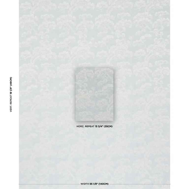 Schumacher 86530 Hinata Sky fabric swatch