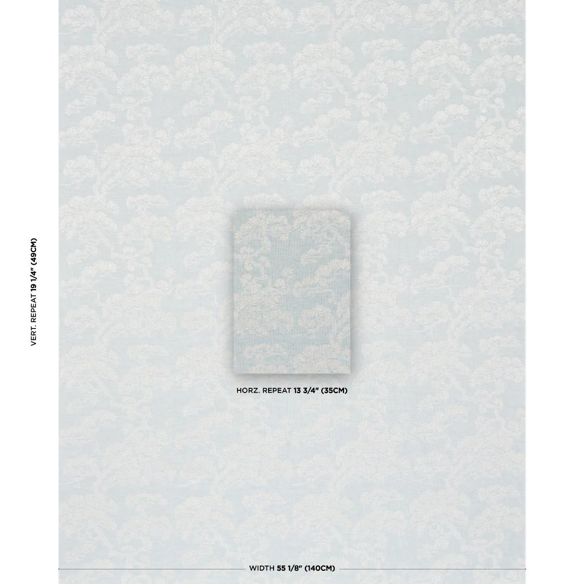 Schumacher 86530 Hinata Sky fabric swatch