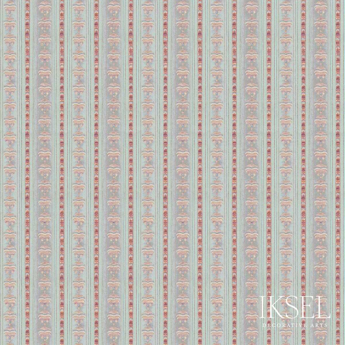 Schumacher RF313CS01 Hindustan Stripe Original fabric swatch
