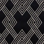 Schumacher 70145 Hix Ebony fabric swatch
