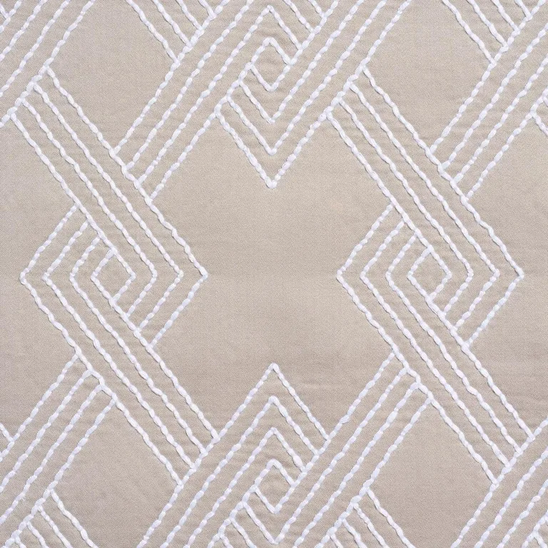Schumacher 70143 Hix Stone fabric swatch