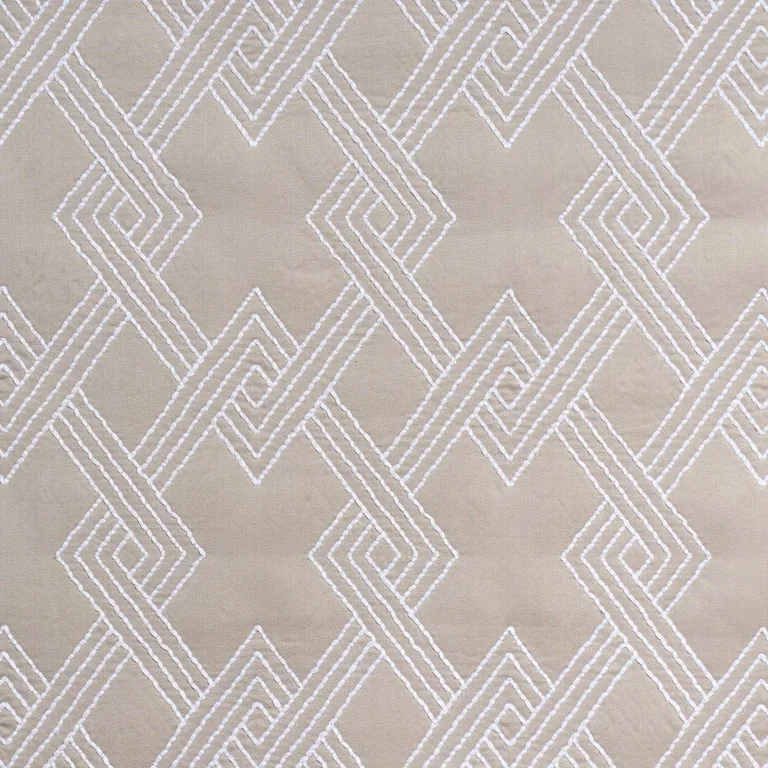 Schumacher 70143 Hix Stone fabric swatch