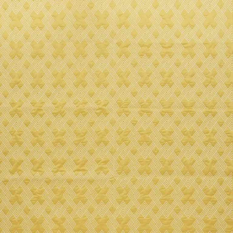 Schumacher 70140 Hix Yellow fabric swatch