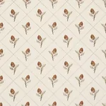 Schumacher 182670 Holden Hand Print Cream fabric swatch