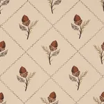 Schumacher 182671 Holden Hand Print Flax fabric swatch