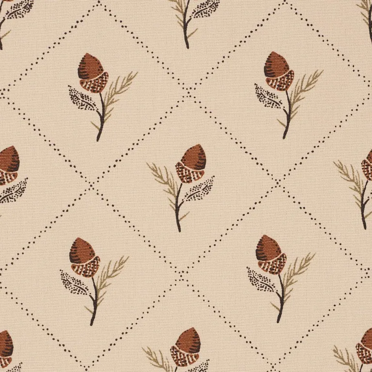 Schumacher 182671 Holden Hand Print Flax fabric swatch