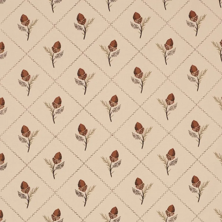 Schumacher 182671 Holden Hand Print Flax fabric swatch