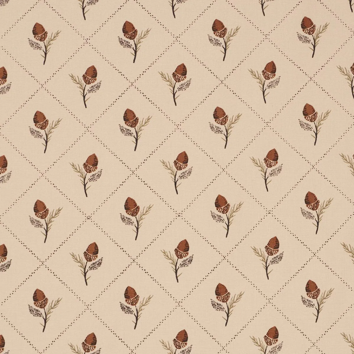 Schumacher 182671 Holden Hand Print Flax fabric swatch