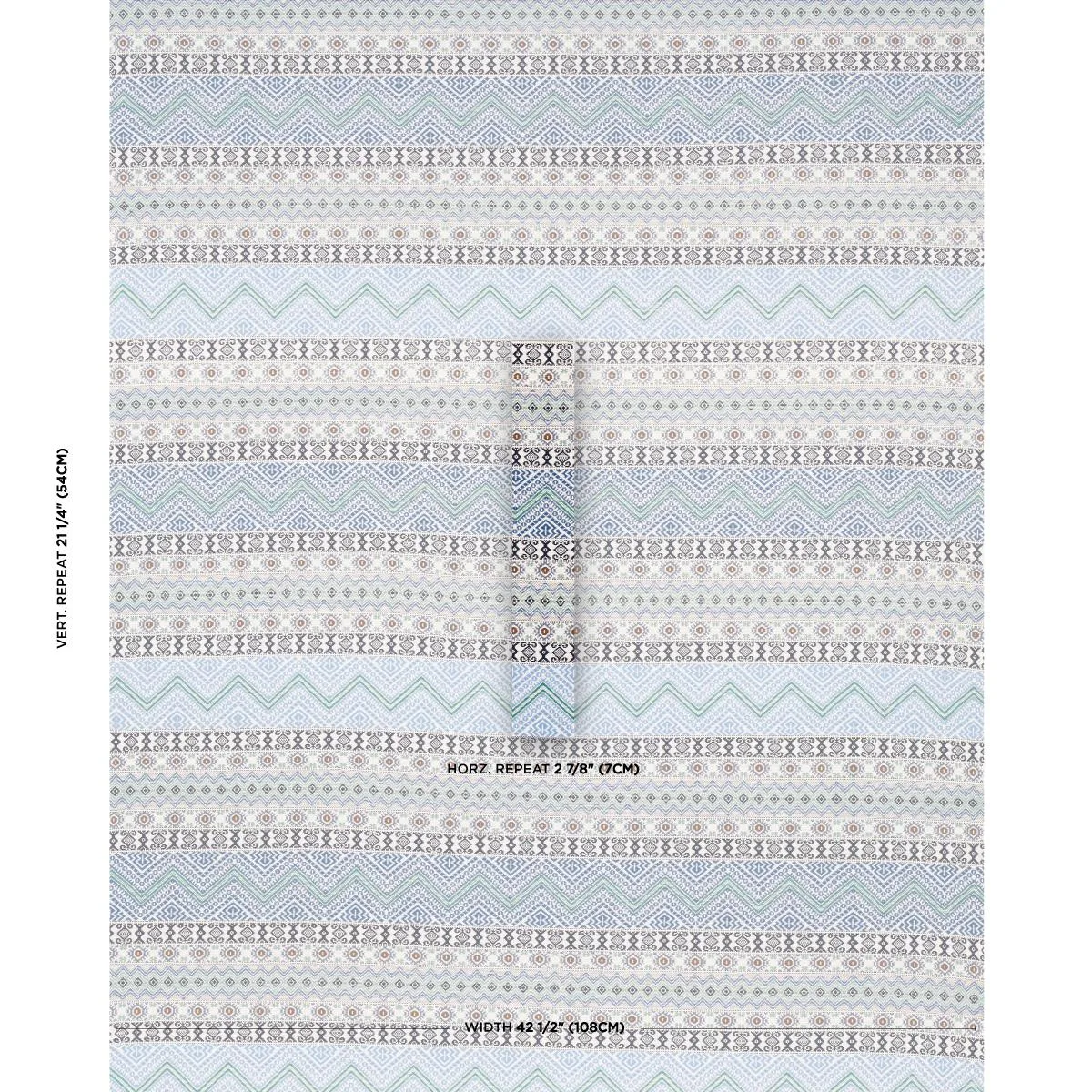 Schumacher 78921 Holmul Hand Woven Blue fabric swatch