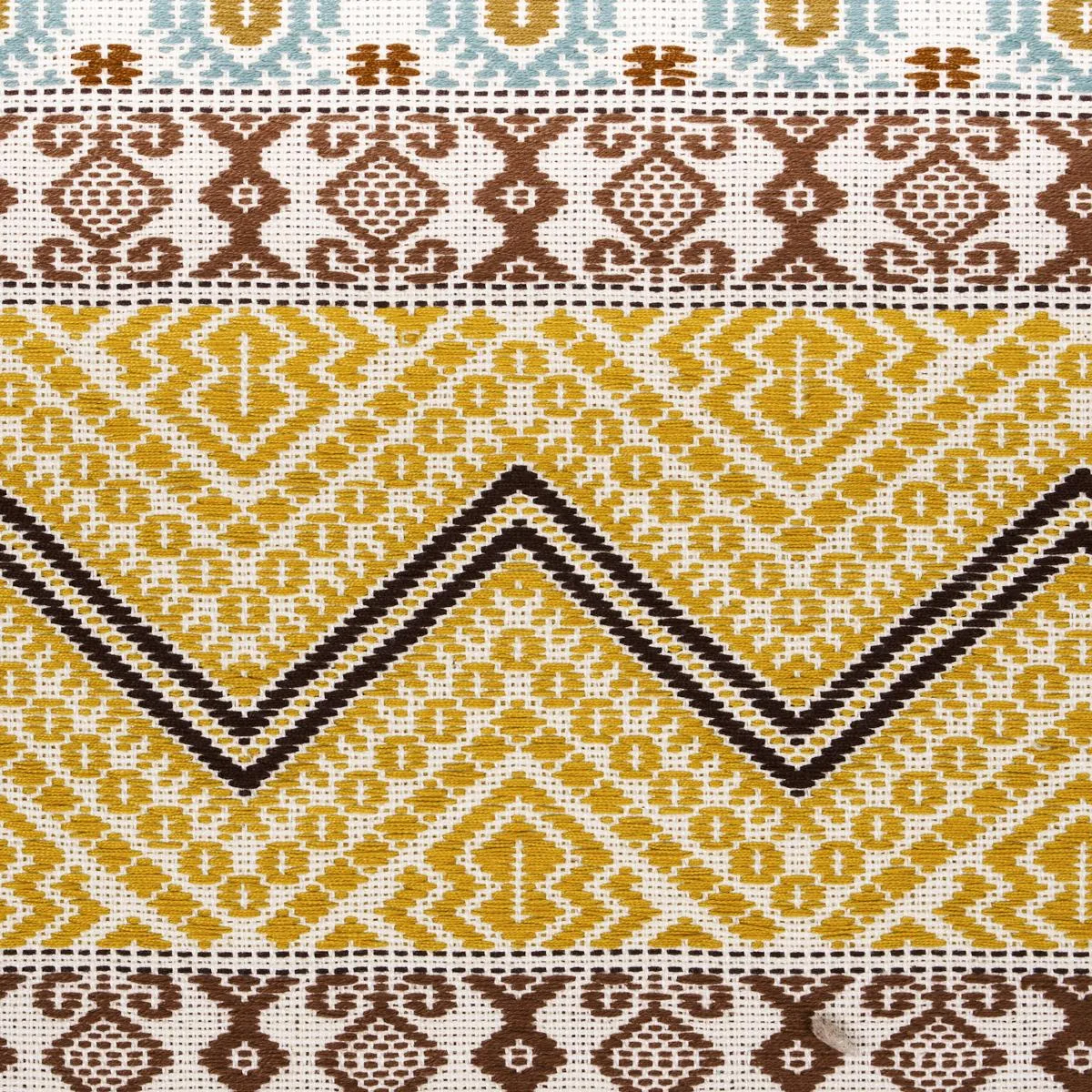 Schumacher 78922 Holmul Hand Woven Ochre fabric swatch