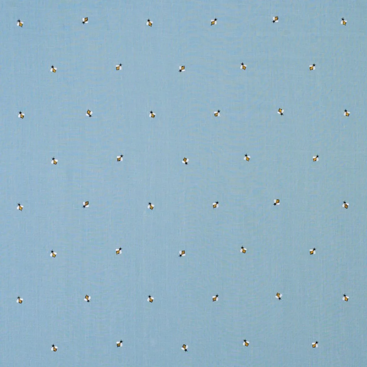 Schumacher 78421 Honey Bee Embroidery Sky fabric swatch