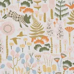 Schumacher 183001 Hoppmosse Ivory And Multi fabric swatch