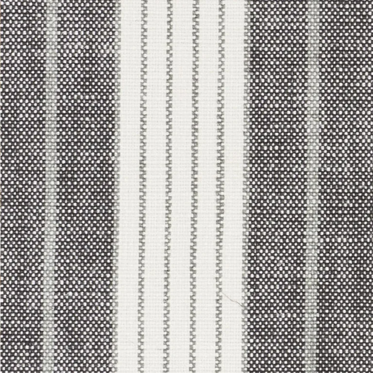 Schumacher 72601 Horst Stripe Blackwork fabric swatch