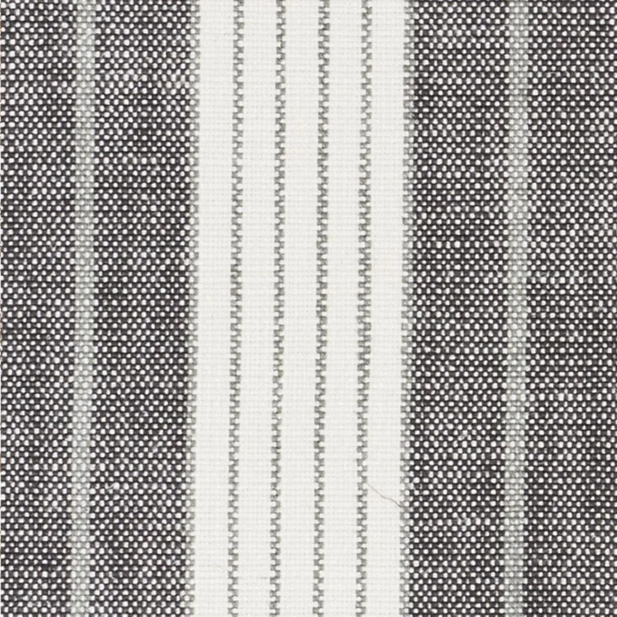 Schumacher 72601 Horst Stripe Blackwork fabric swatch