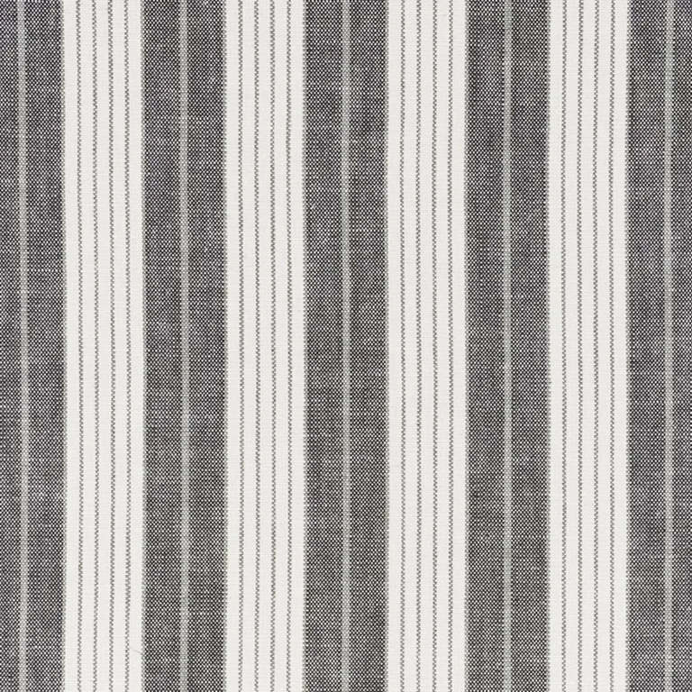 Schumacher 72601 Horst Stripe Blackwork fabric swatch