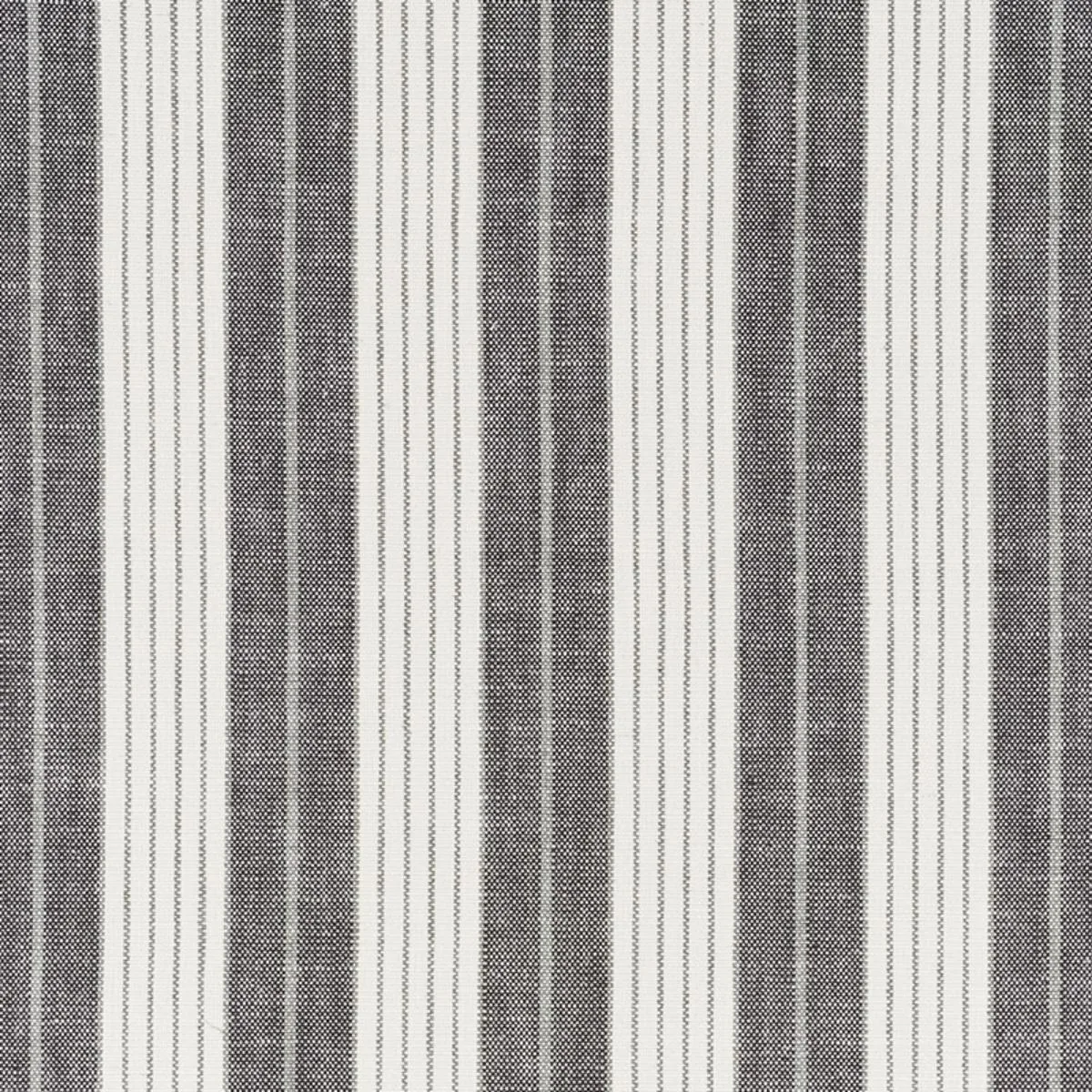 Schumacher 72601 Horst Stripe Blackwork fabric swatch