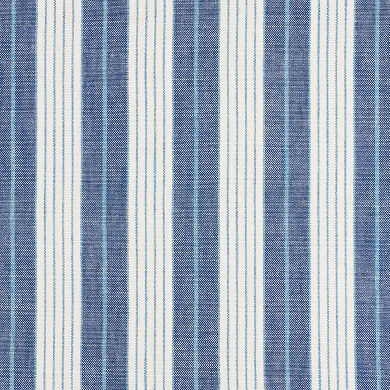 Schumacher 72600 Horst Stripe Delft fabric swatch