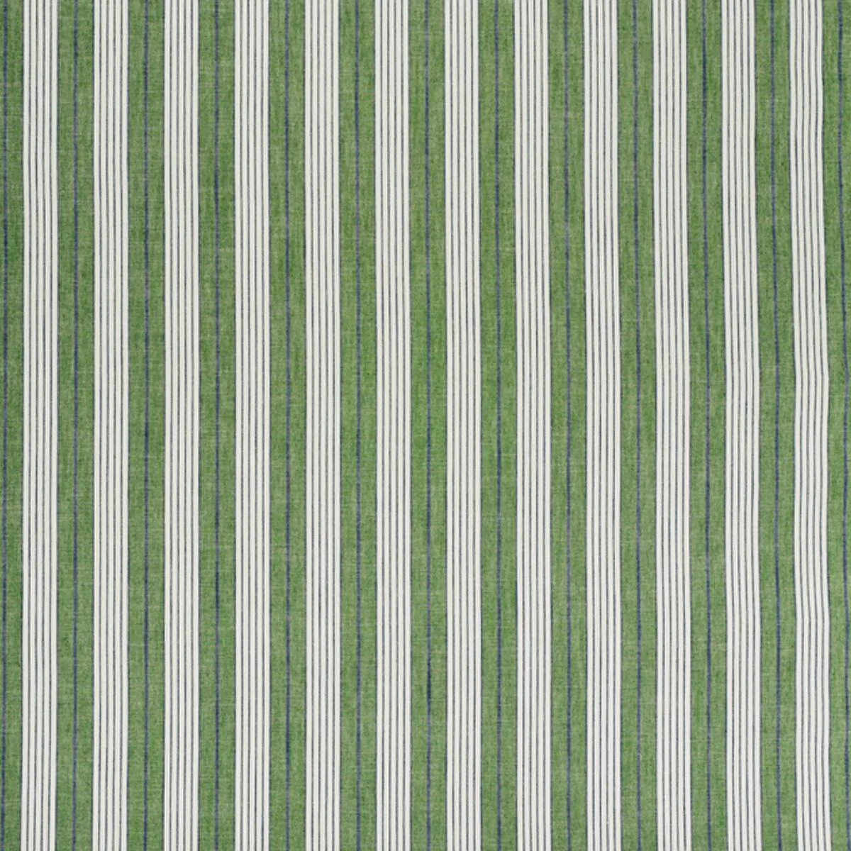 Schumacher 72605 Horst Stripe Green fabric swatch