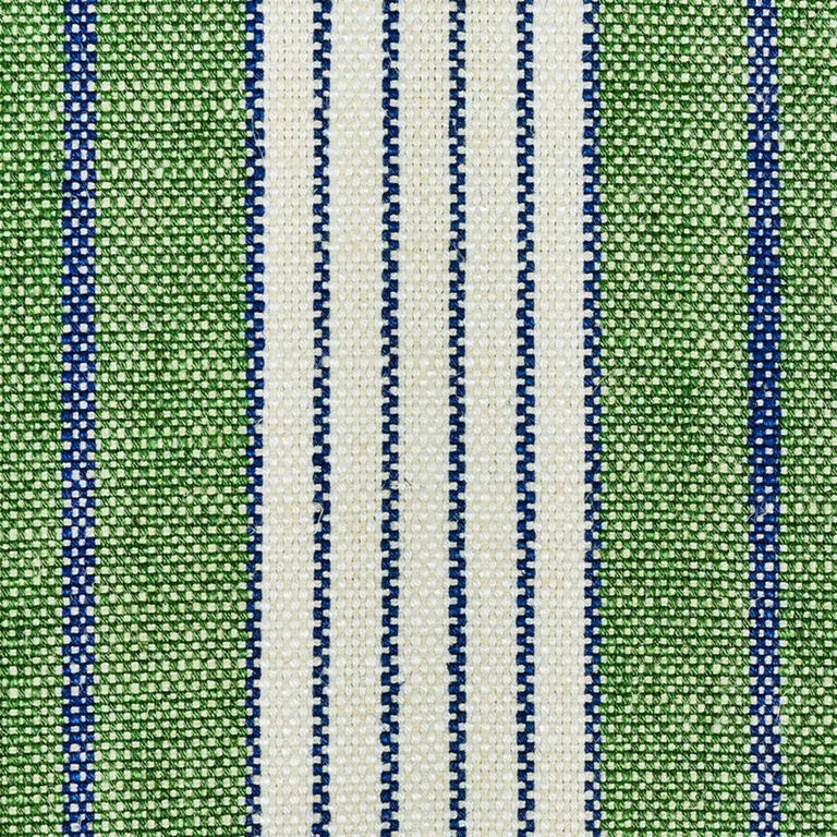 Schumacher 72605 Horst Stripe Green fabric swatch